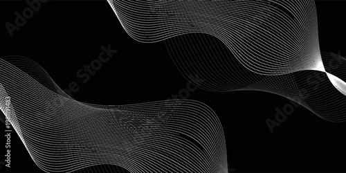 Abstract vector background with white wavy lines. EPS10