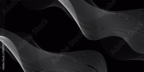 Abstract vector background with white wavy lines. EPS10