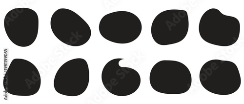 Foto liquid shape blobs in different style collections