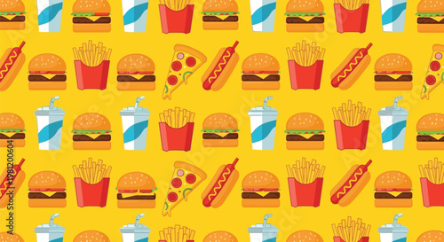 Colorful assortment of drink cans and boxes in vibrant packaging designs Vector