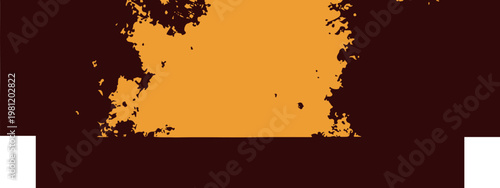 Abstract textured background, with irregular shapes, in ochre and, dark brown