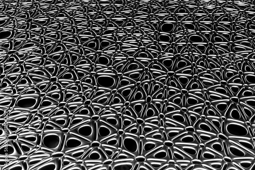 abstract background organic shape design silver