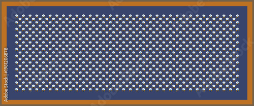 Abstract floral pattern doodle flowers background rectangle scarf stylish design. Out off season universal fashion accessory. High resolution image modern scarves fabric textile allover print block.