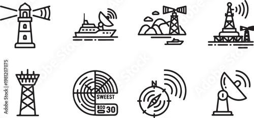 A visual representation of sweet treats and nostalgic symbols Vector