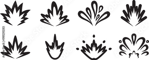 Hand-drawn sketches of leaping dolphins illustrating various motion stages Vector