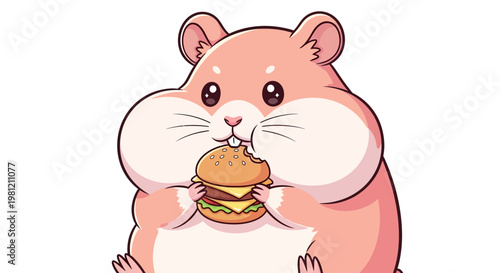 A cute cartoon vector illustration of a funny pink baby piglet, a mouse with cheese, and a squirrel with a nut smiling as isolated farm animal characters in a fun drawing