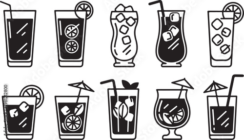 A collection of stylized skulls in various artistic and decorative forms Vector