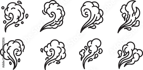 A collection of hand-drawn sheep sketches with varying styles and expressions Vector