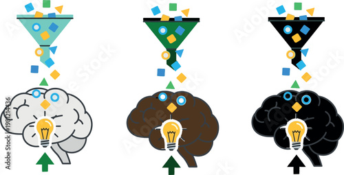 A cartoon vector illustration set featuring birthday cake pops and a party invitation design concept for a business team celebrating success with icons of people and a woman