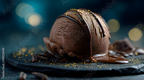 Food photography that is both dramatic and chock-full of chocolate and frozen dessert