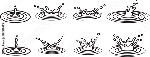 Illustrations showing different types of hand and finger movements Vector