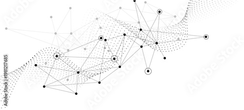 abstract music background datum, global, header, network, science, spider web on white background