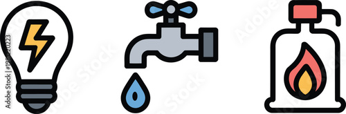 Light Bulb Idea Icon with Rays, Creativity, Innovation, and Inspiration Concept.