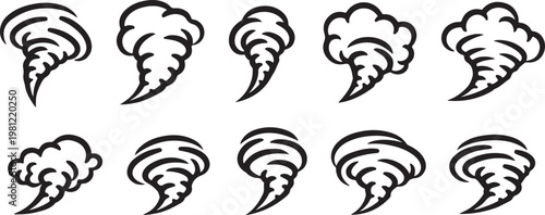 Abstract sketch of intertwined loops resembling brain waves or dna strands Vector