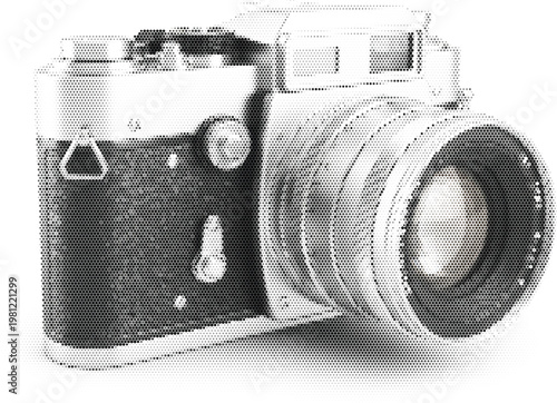 Vintage Film Camera for Retro Photography Hobby and Professional Analog Camera Collector Art