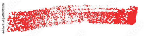 Red highlighter brush stroke design element, underline stroke vector illustration