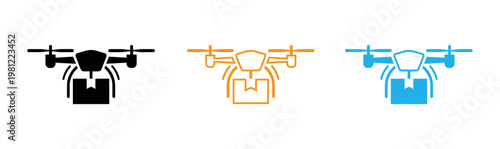 Drone evolution a visual representation of design iterations and color variations