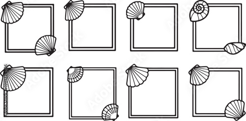 Illustration of a spiderweb being spun within various geometric shapes Vector