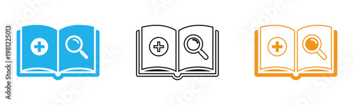 Open books with medical symbols a visual representation of knowledge and healthcare
