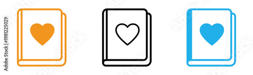 Two mobile phone screens displaying heart icons representing connection and affection