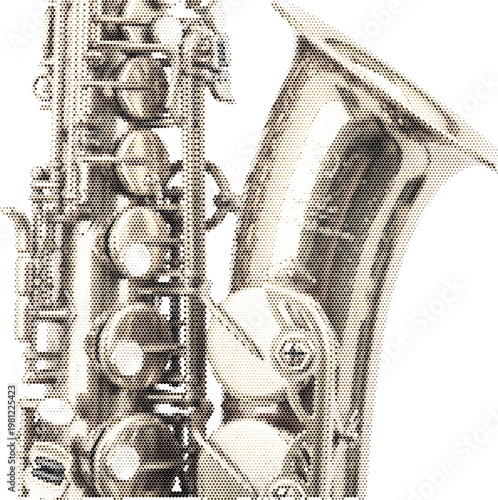 Jazz Saxophone Brass Instrument for Music Performance and Classical Blues Band Entertainment