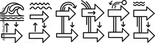 Evolution of the light bulb from early designs to modern led technology Vector
