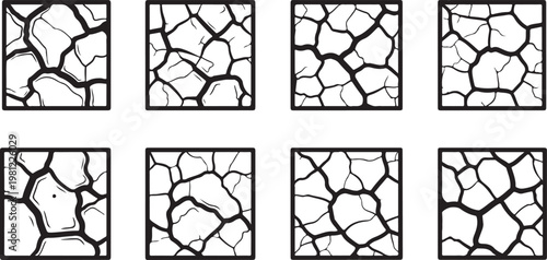 Abstract geometric art with intersecting irregular polygons and lines Vector