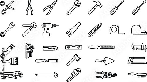 Diverse collection of hand-drawn musical instruments and symbols Vector