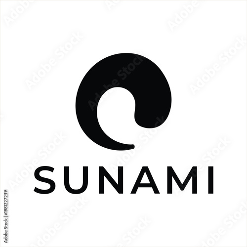 Sunami logo with stylized wave symbol