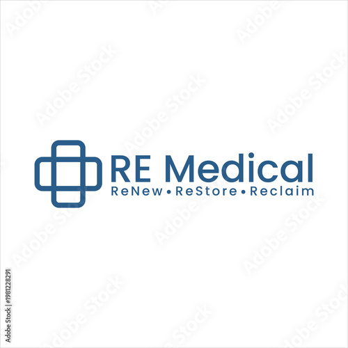 Re medical logo with renew restore reclaim tagline