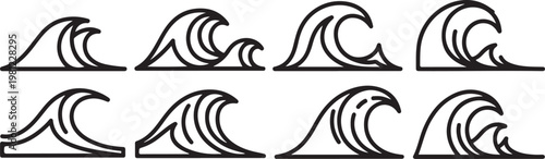 Handwritten calligraphy practice in black ink on white paper Vector