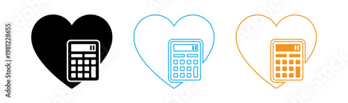 Digital connection two smartphones enclosed in heart shaped bubbles