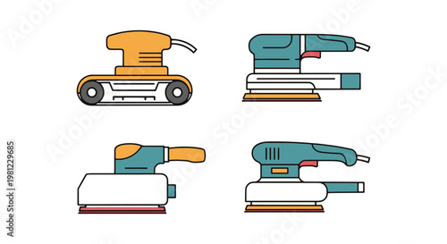 Sander Line art vector set clean simple abstract