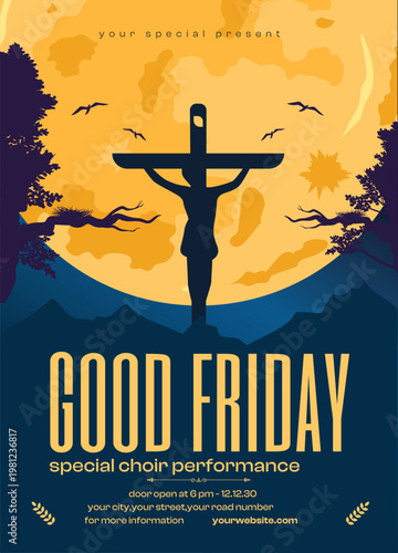 Best Praise Worship Revival Anniversary, Church workshop conference flyer social media post web banner, Vector design church flyer template design	