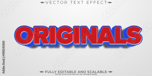 Retro sticker text effect, editable 70s and 80s text style