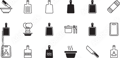 Black and white of household appliances and tools isolated on white black and white household appliances