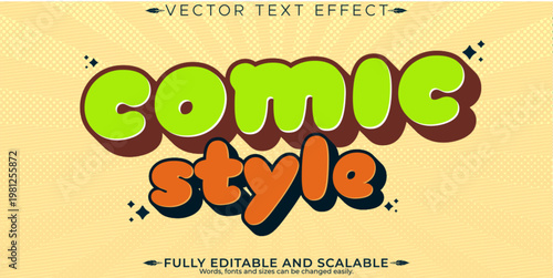 Retro sticker text effect, editable 70s and 80s text style