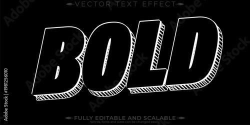 Retro sticker text effect, editable 70s and 80s text style