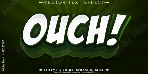 Comic book text effect, editable cartoon and comic text style