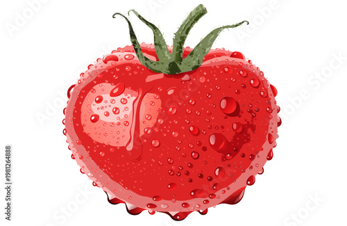 Tomato isolated on a white background