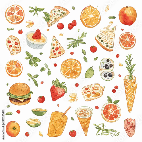 food pattern design very cool