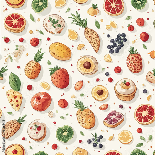 food pattern design very cool
