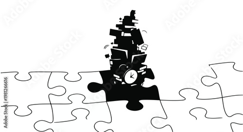 Business puzzle pieces coming together teamwork