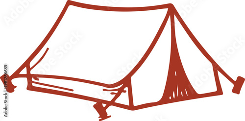 Simple illustration of a tent.