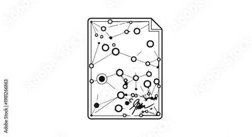 network connection diagram with nodes and lines