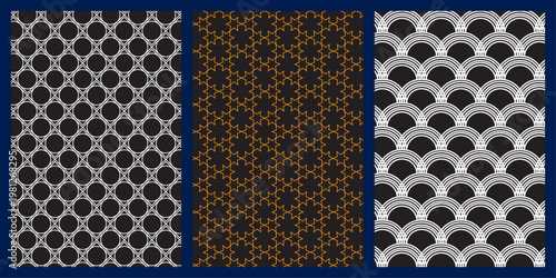 seamless pattern of metal plates
