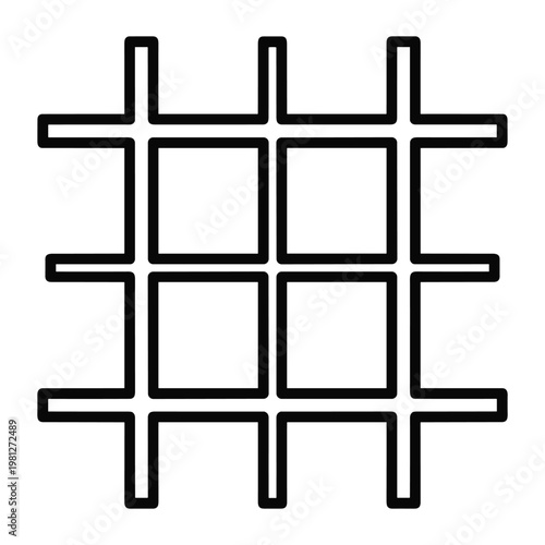 Abstract grid lines icon