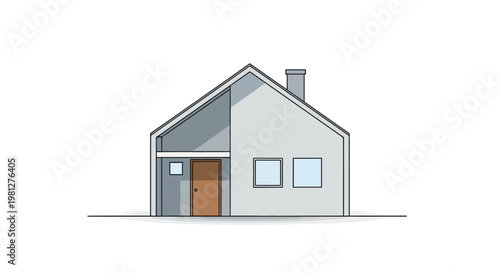 Simple Modern House Exterior Design.