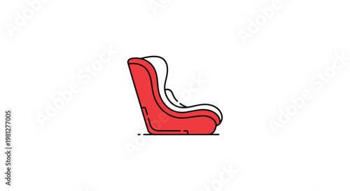 Car Seat for Infants Line art simple abstract pattern vector