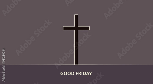 Good Friday cross symbol